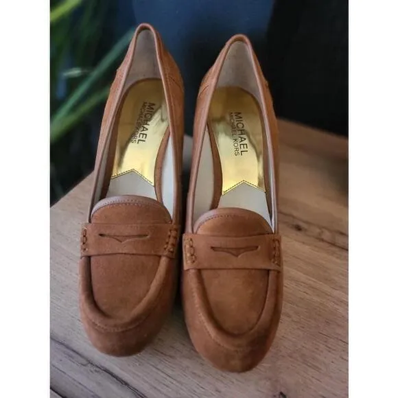 Michael Kors Brown Suede Loafers Size 8