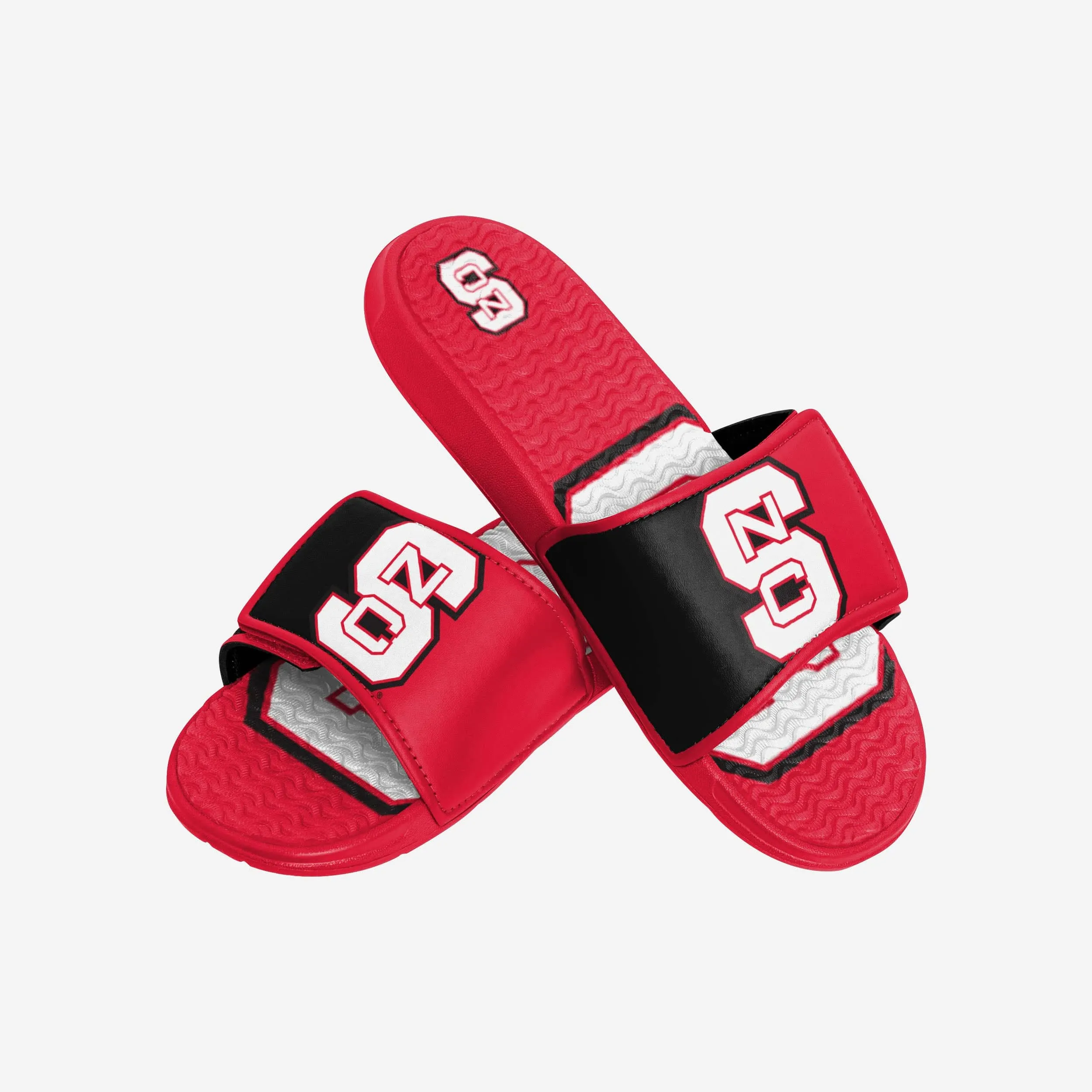 NC State Wolfpack Colorblock Big Logo Gel Slide