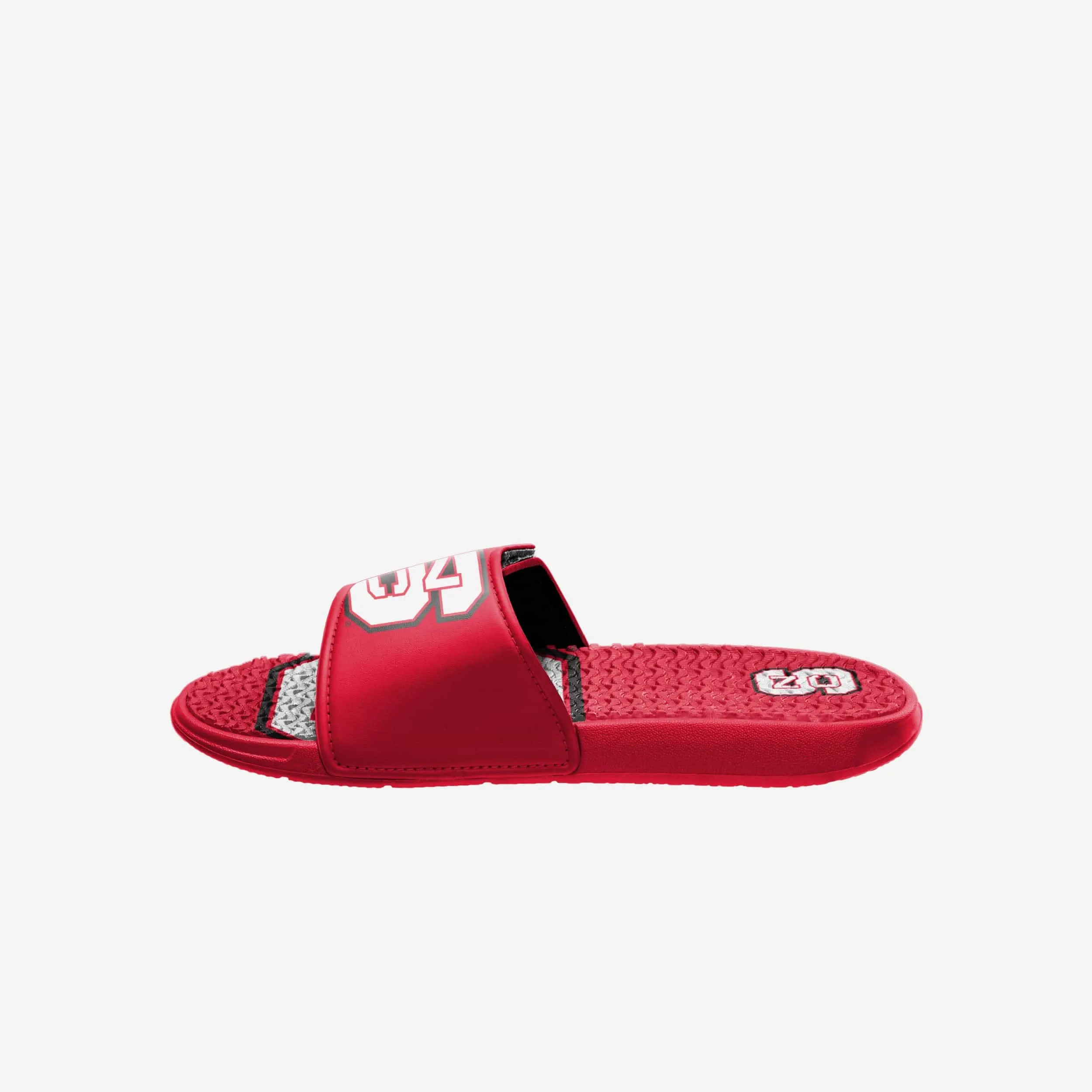 NC State Wolfpack Colorblock Big Logo Gel Slide