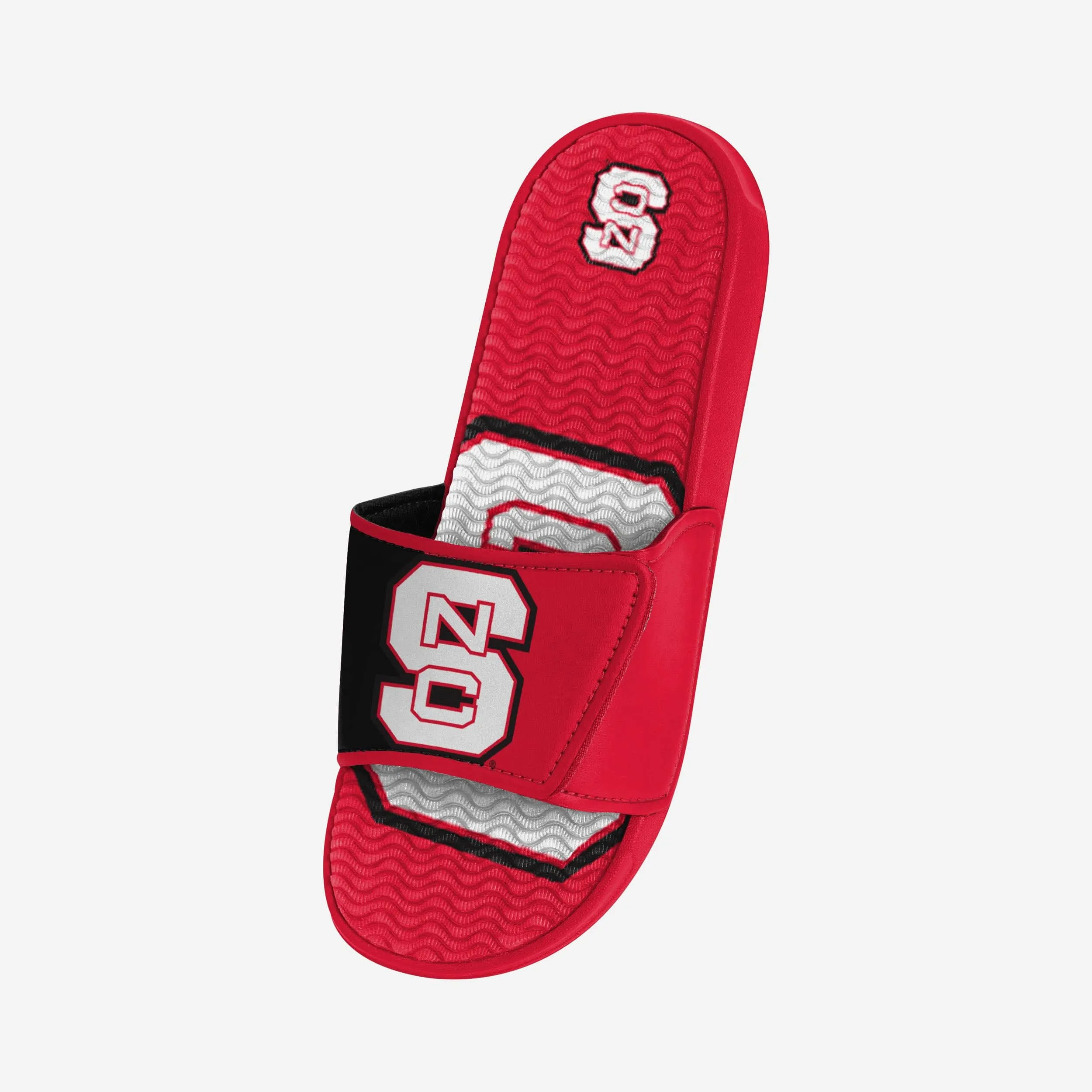NC State Wolfpack Colorblock Big Logo Gel Slide