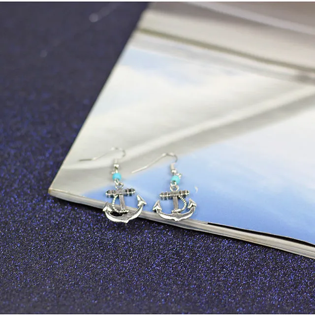 New Ancient Silver Pendant Cowboy Boots & Cap Drop Earring Dangle Charm Vintage Jewelry For Women Gift e0121
