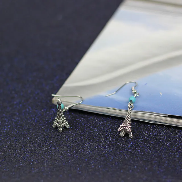New Ancient Silver Pendant Cowboy Boots & Cap Drop Earring Dangle Charm Vintage Jewelry For Women Gift e0121