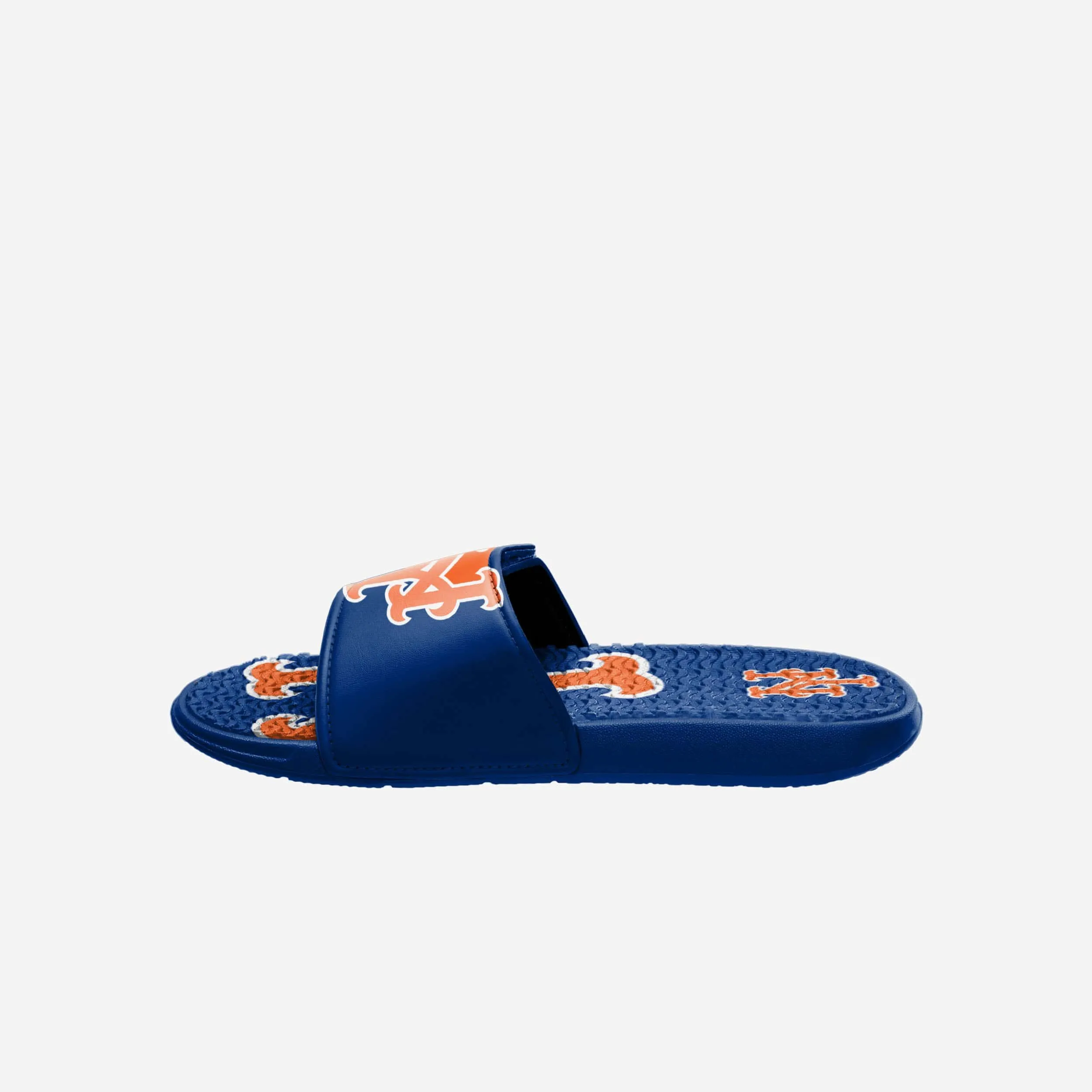 New York Mets MLB Mens Colorblock Big Logo Gel Slide