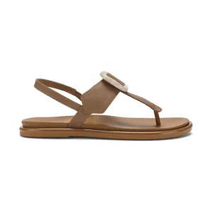 OluKai Women's La`i T-Bar Strappy Beach Sandals - Tan