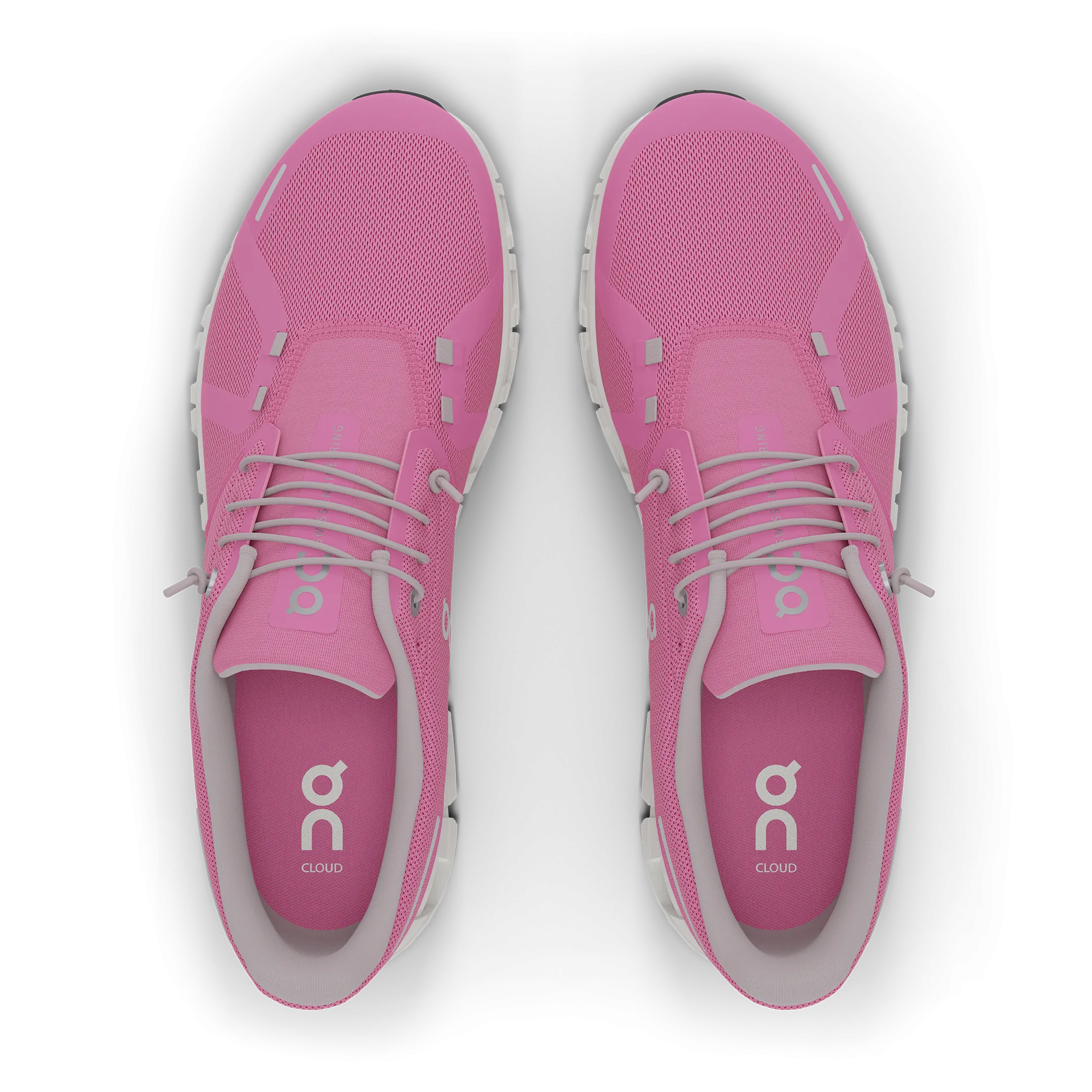 On Women's Cloud 6 Shoes - Raspberry / White