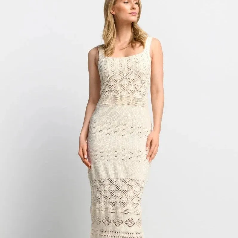 Rich & Royal Crochet Knit Dress