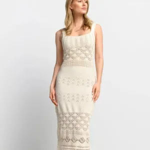 Rich & Royal Crochet Knit Dress