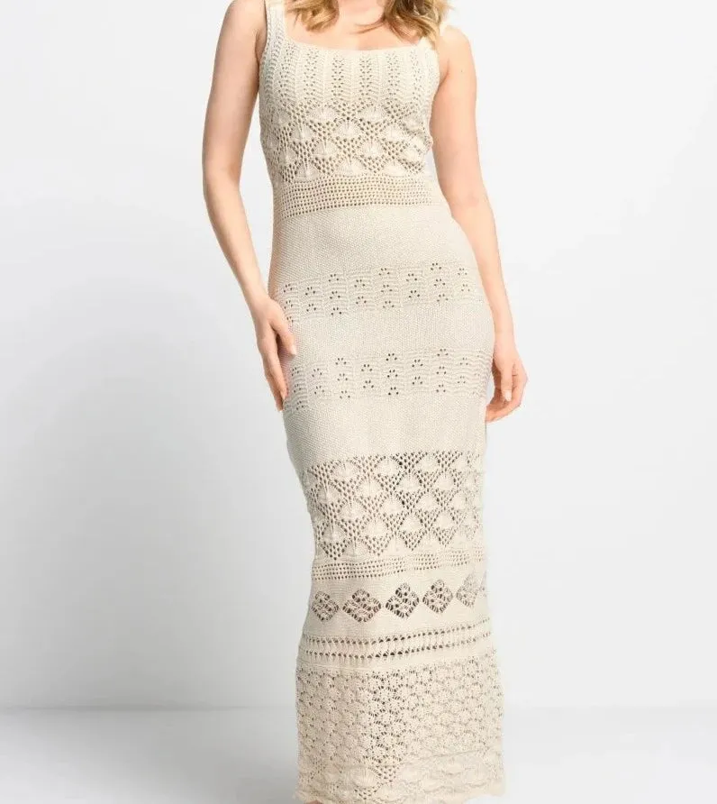 Rich & Royal Crochet Knit Dress
