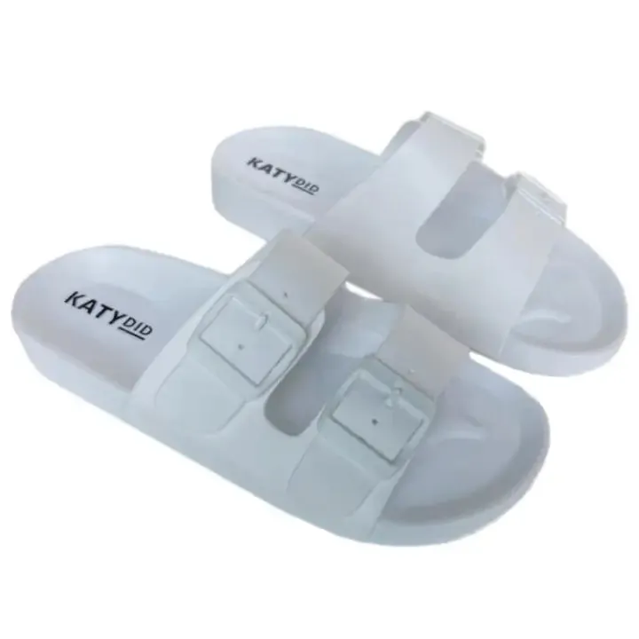 Rubber Beach Sandals in White