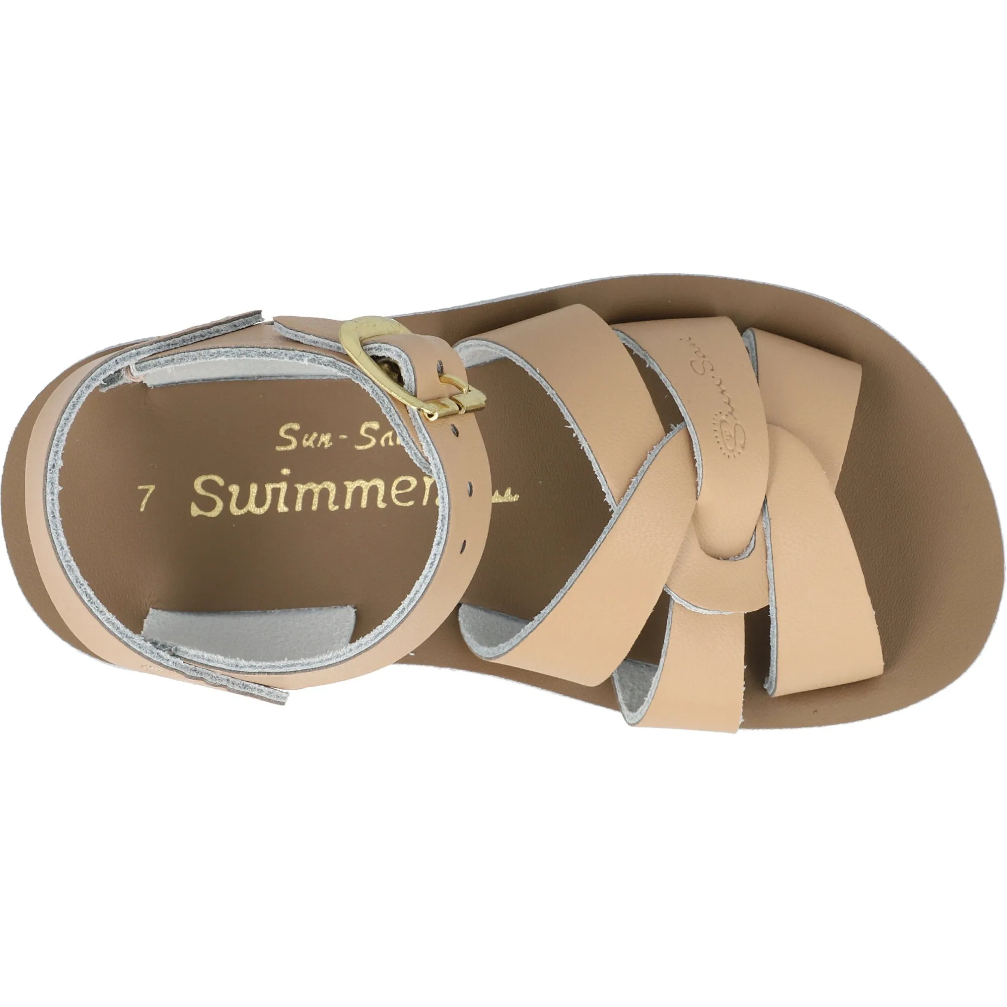 Salt-Water Sun-San Swimmer Latte Kids Sandals
