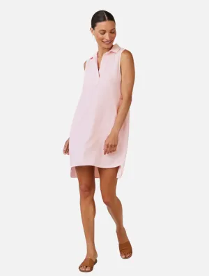 Sleeveless A-Line Dress - Petal Pink