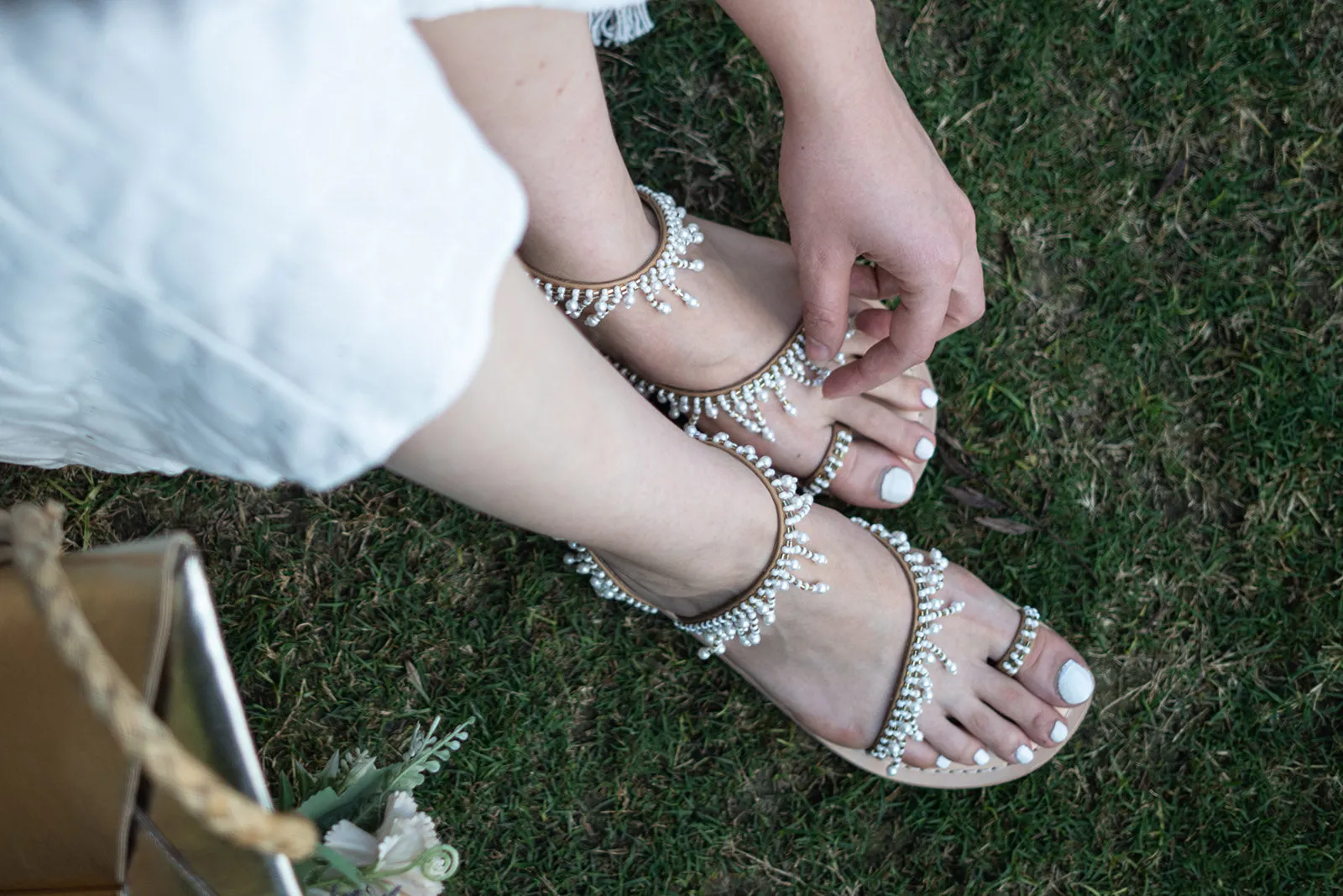 Soha Beaded Sandals