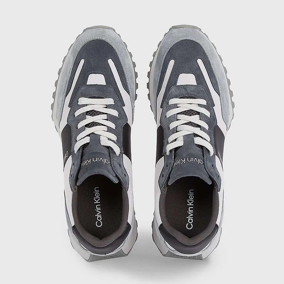Suede Trainers - Grey Multi