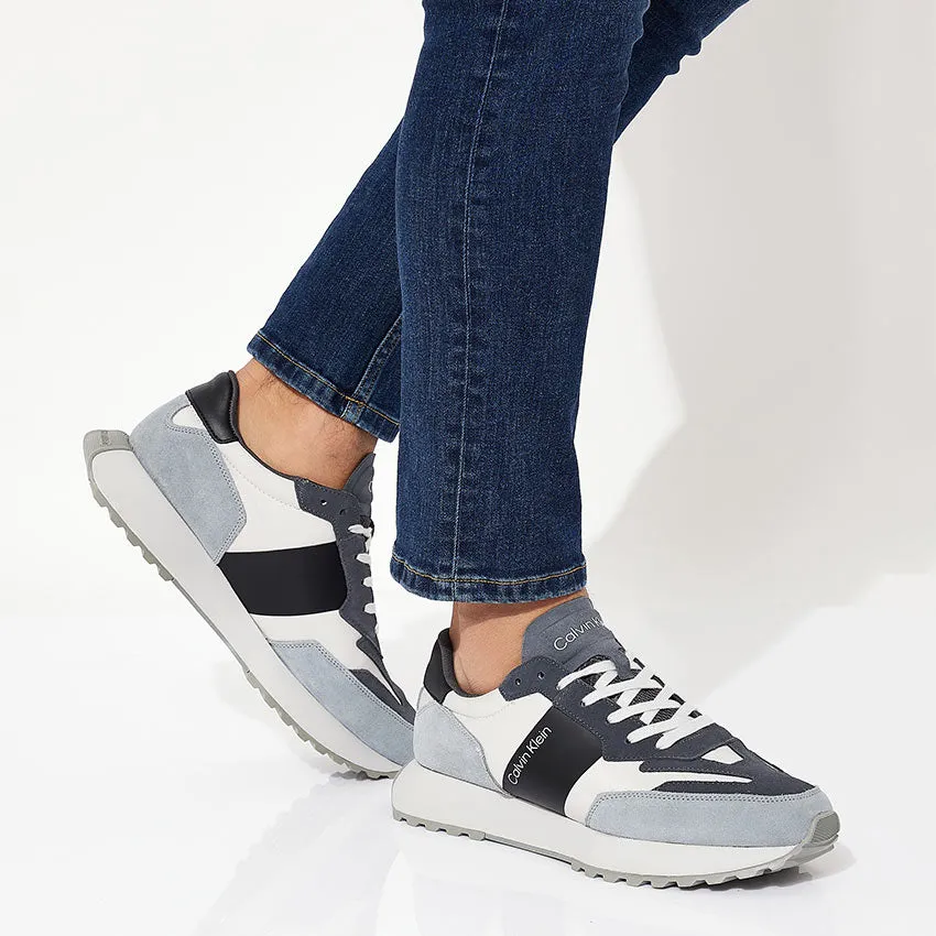 Suede Trainers - Grey Multi