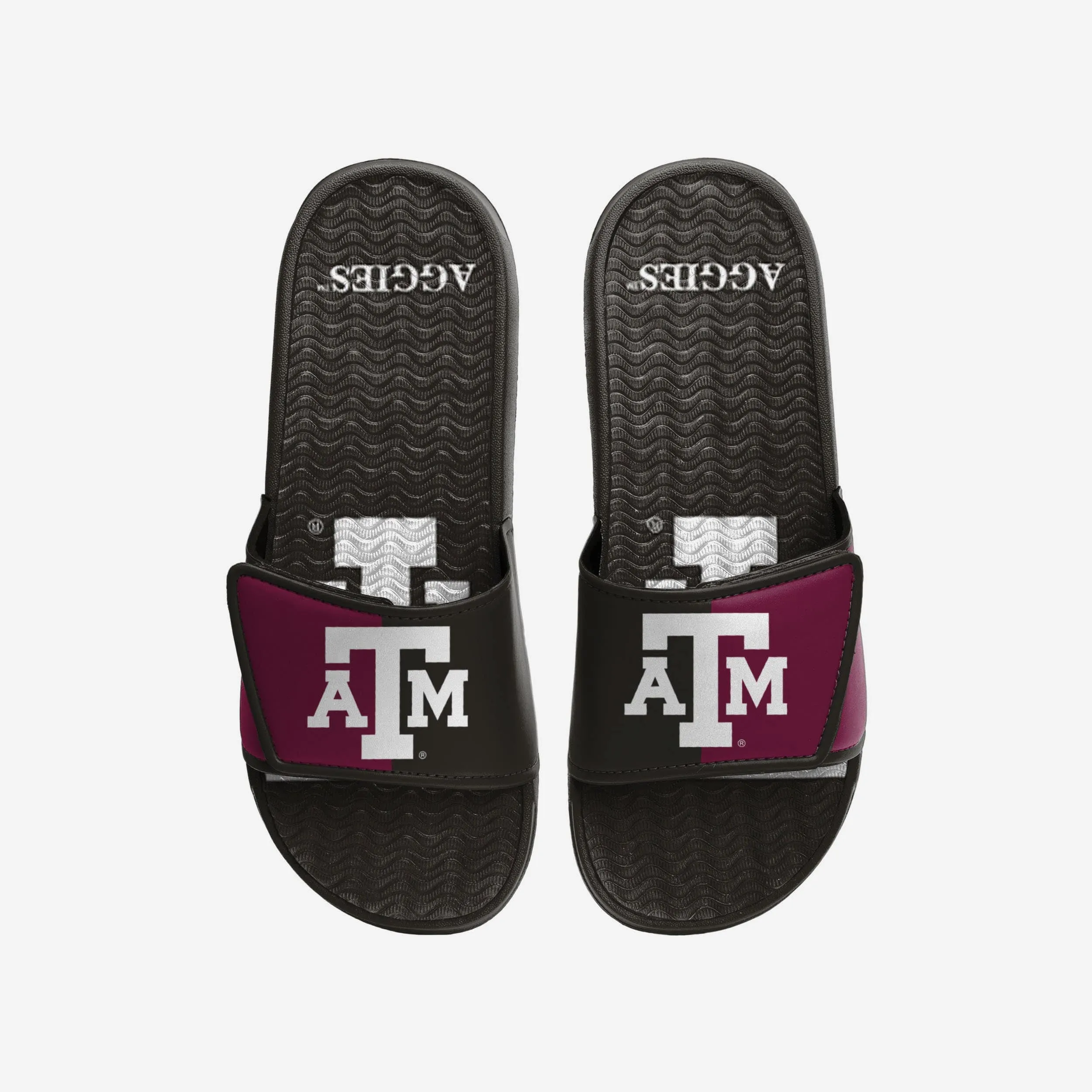 Texas A&M Aggies Colorblock Big Logo Gel Slide