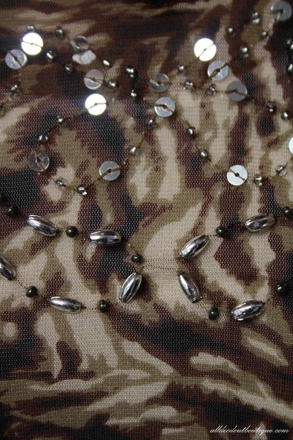 Urban Mango | Tiger Print Top Mocha