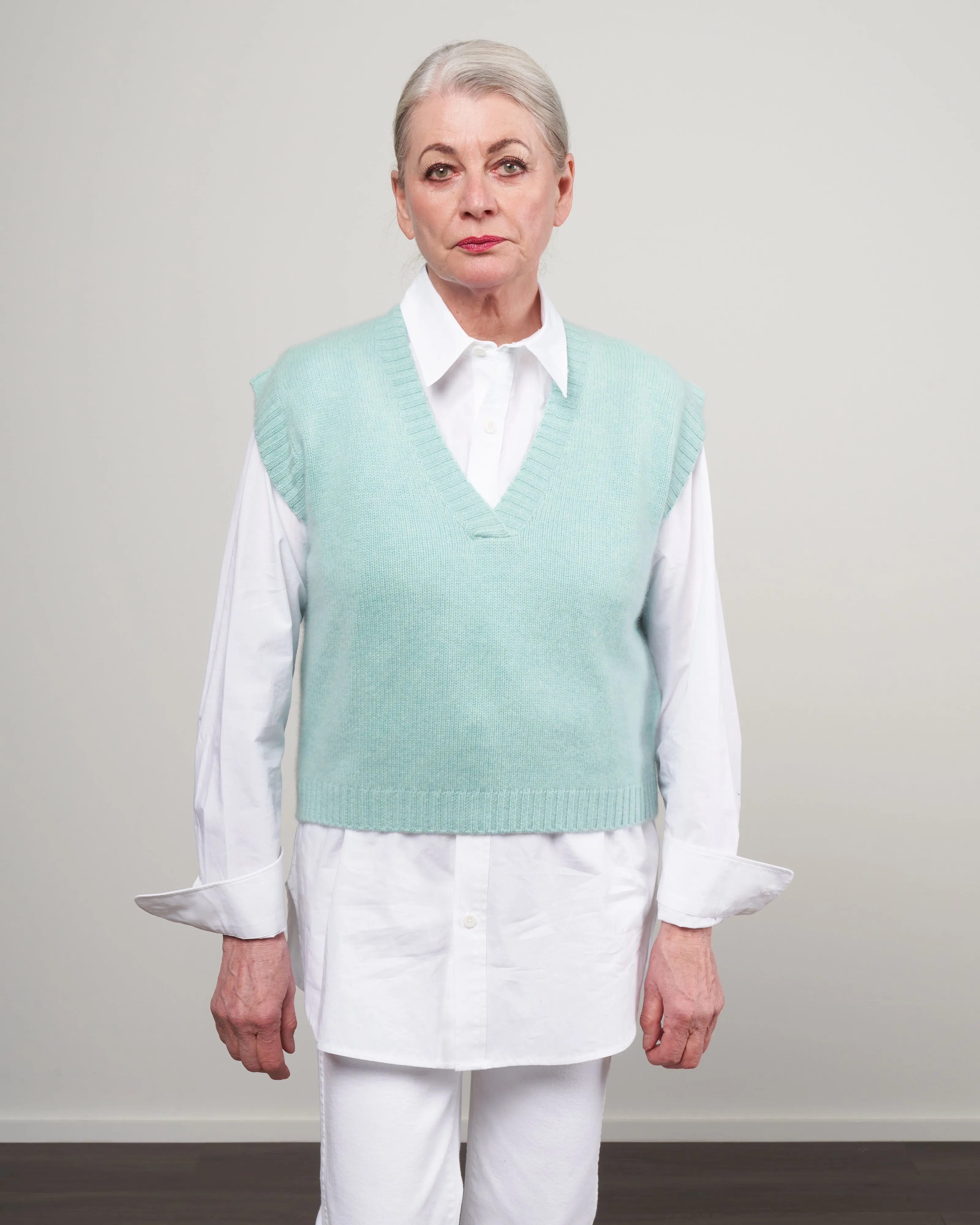 v-sweater - turquoise