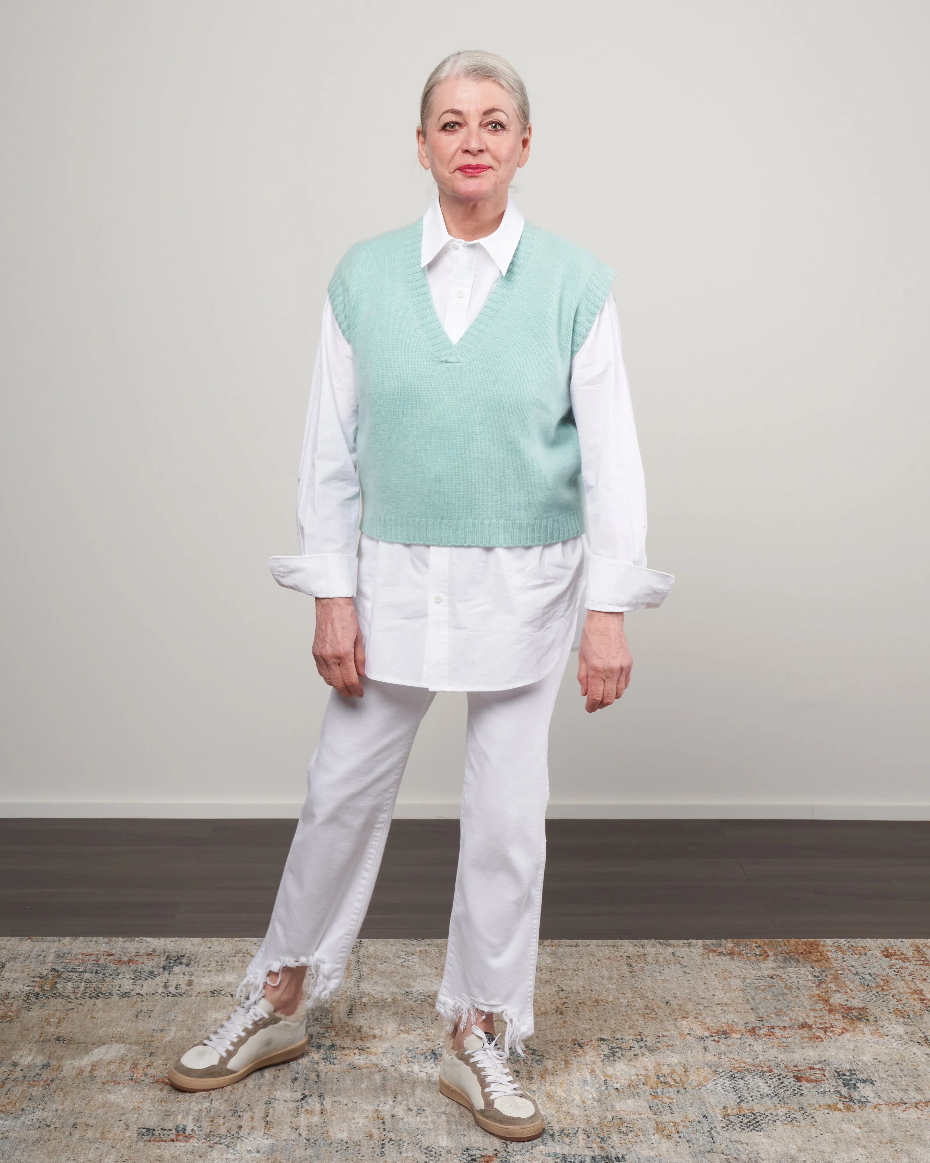 v-sweater - turquoise