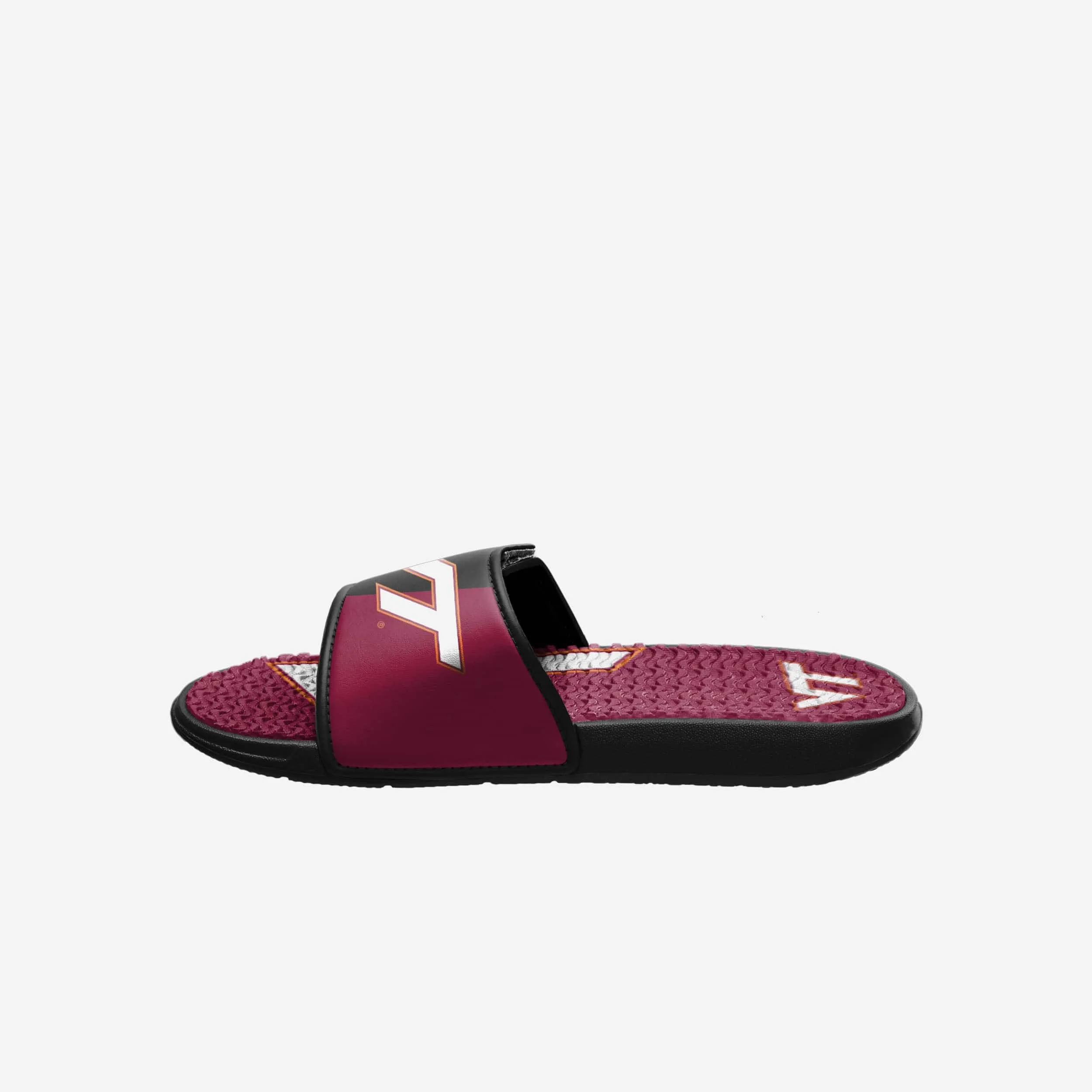 Virginia Tech Hokies Colorblock Big Logo Gel Slide