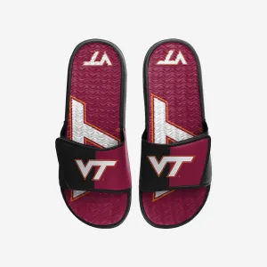 Virginia Tech Hokies Colorblock Big Logo Gel Slide