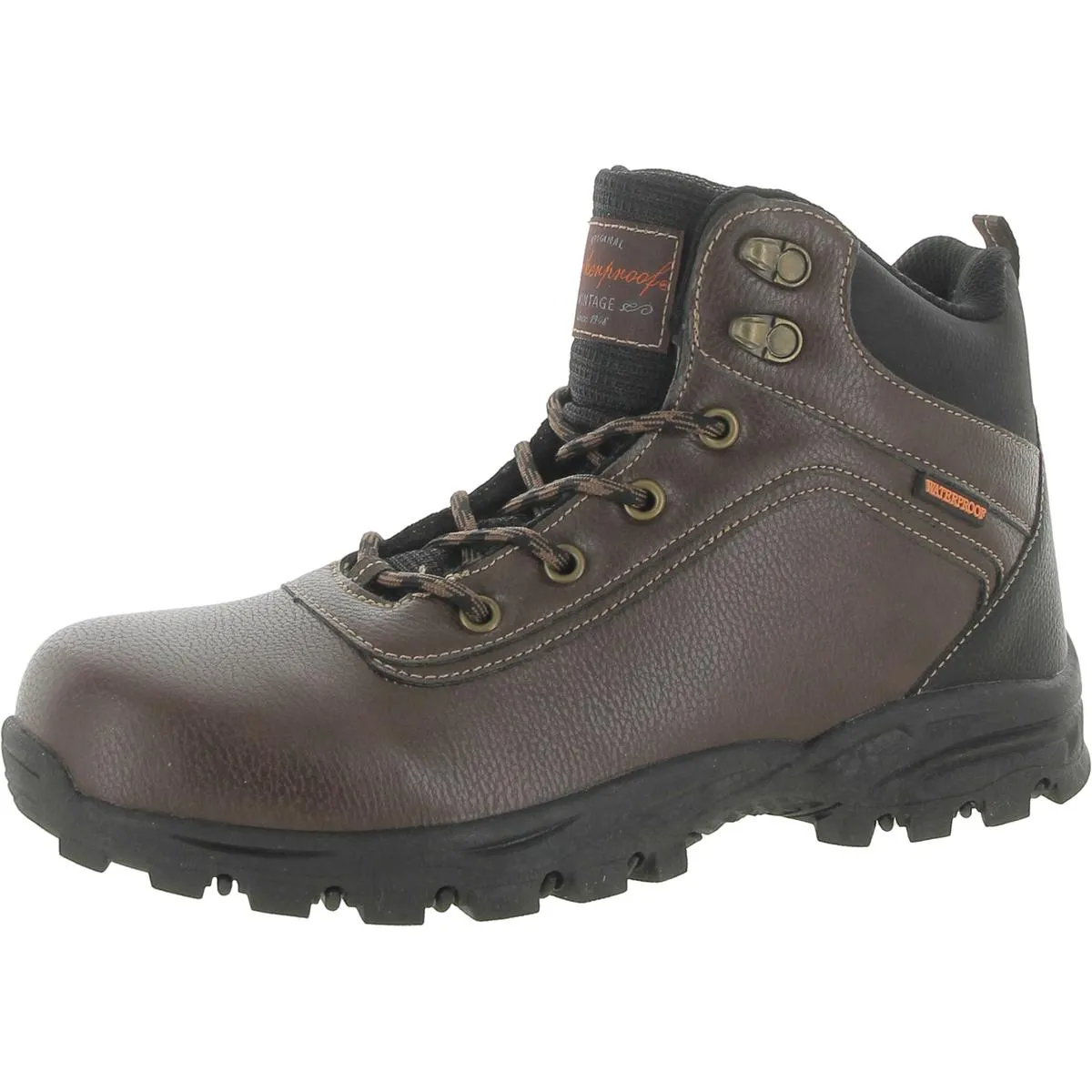Weatherproof Vintage Mens Jace Faux Leather Outdoor Hiking Boots