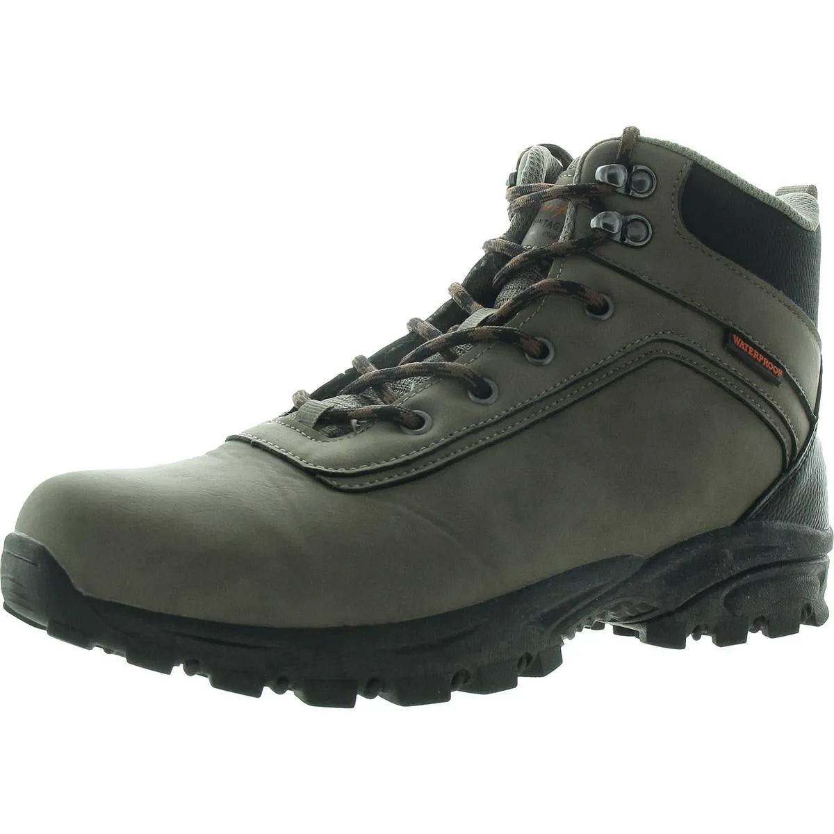 Weatherproof Vintage Mens Jace Faux Leather Outdoor Hiking Boots