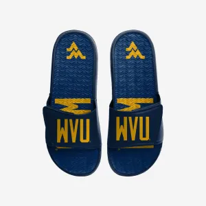 West Virginia Mountaineers Colorblock Big Logo Gel Slide