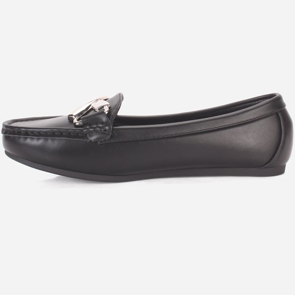 Womens "ISABEL" Flat Comfy Slide In Moccasins