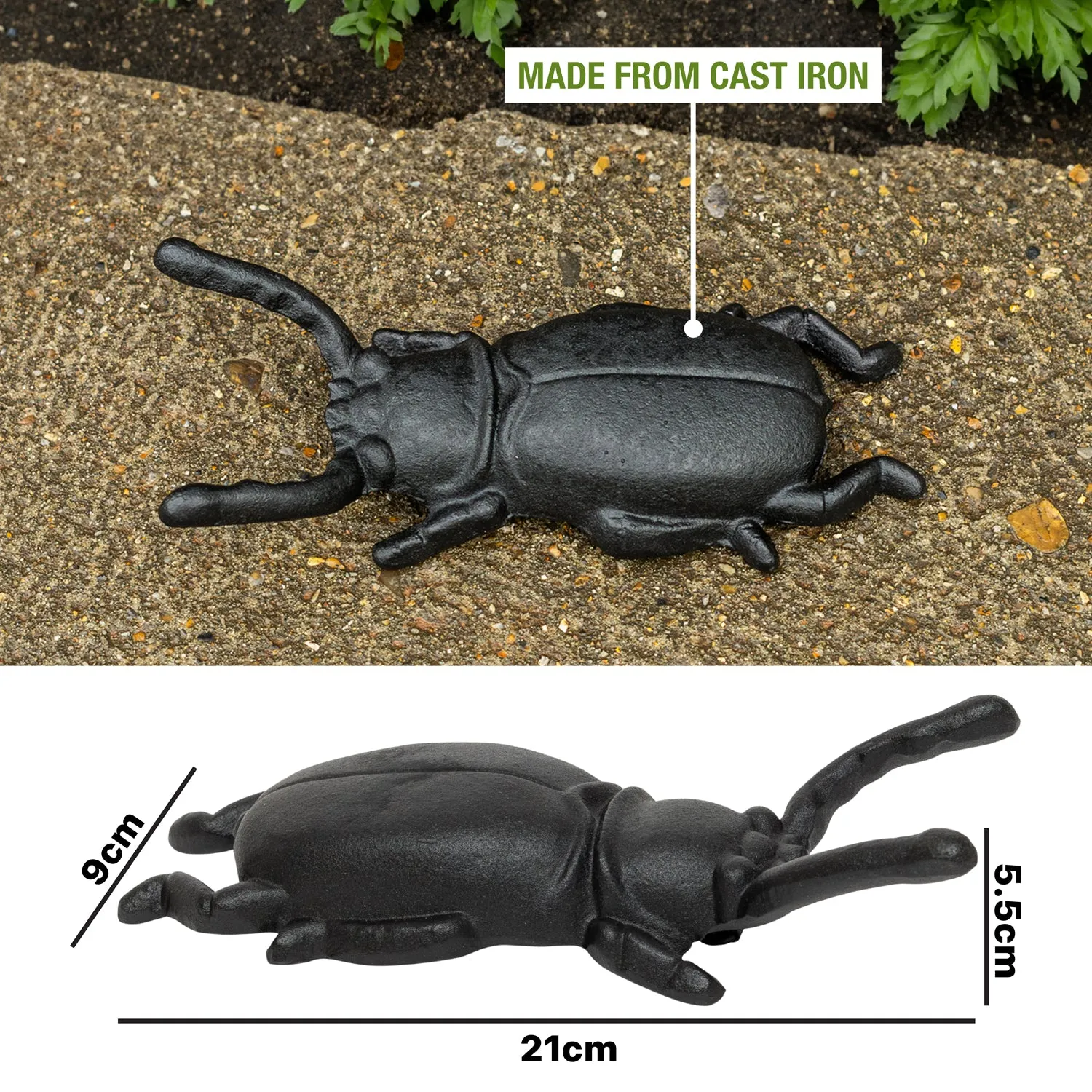 Woodside Vintage Cast Iron Beetle Wellington/Welly Boot Jack Muddy Shoe Remover