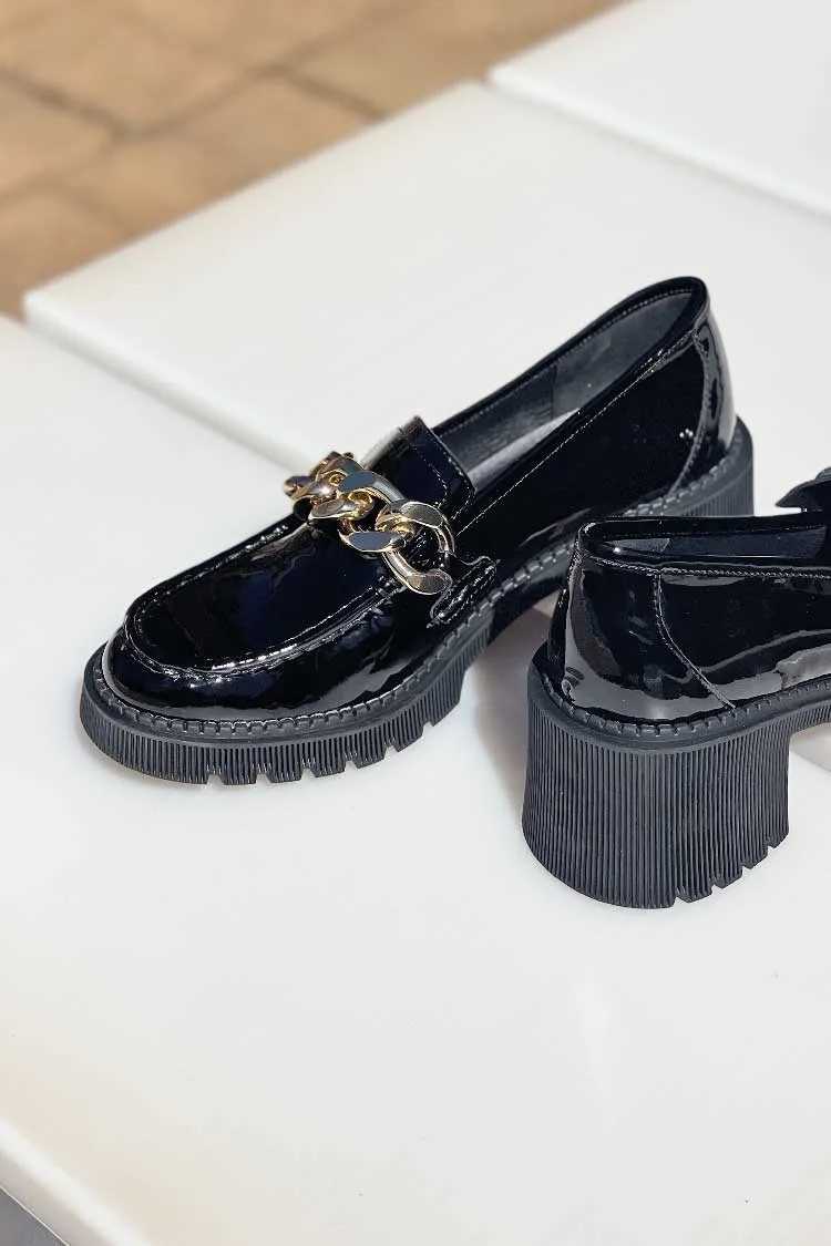 Zusak Patent Leather Heel | FINAL SALE